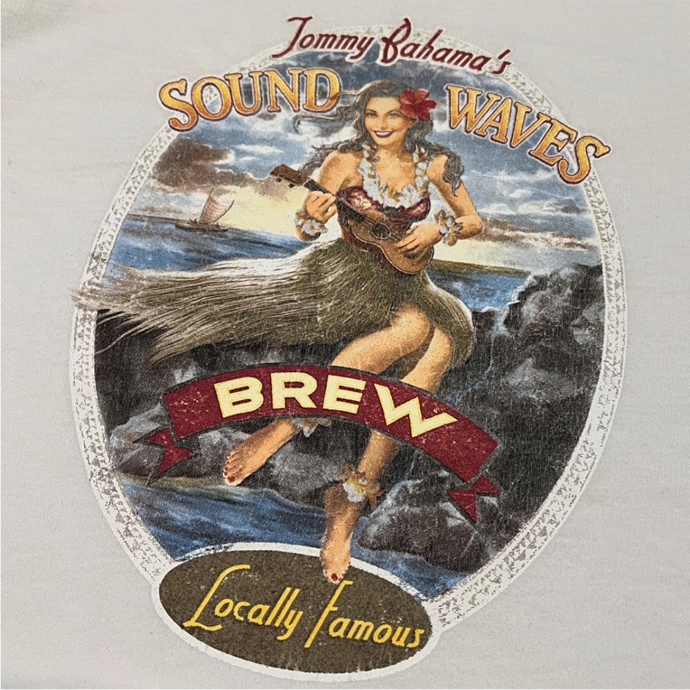 Tommy Bahama Sound Waves Brew Tee - Picture 4 of 5